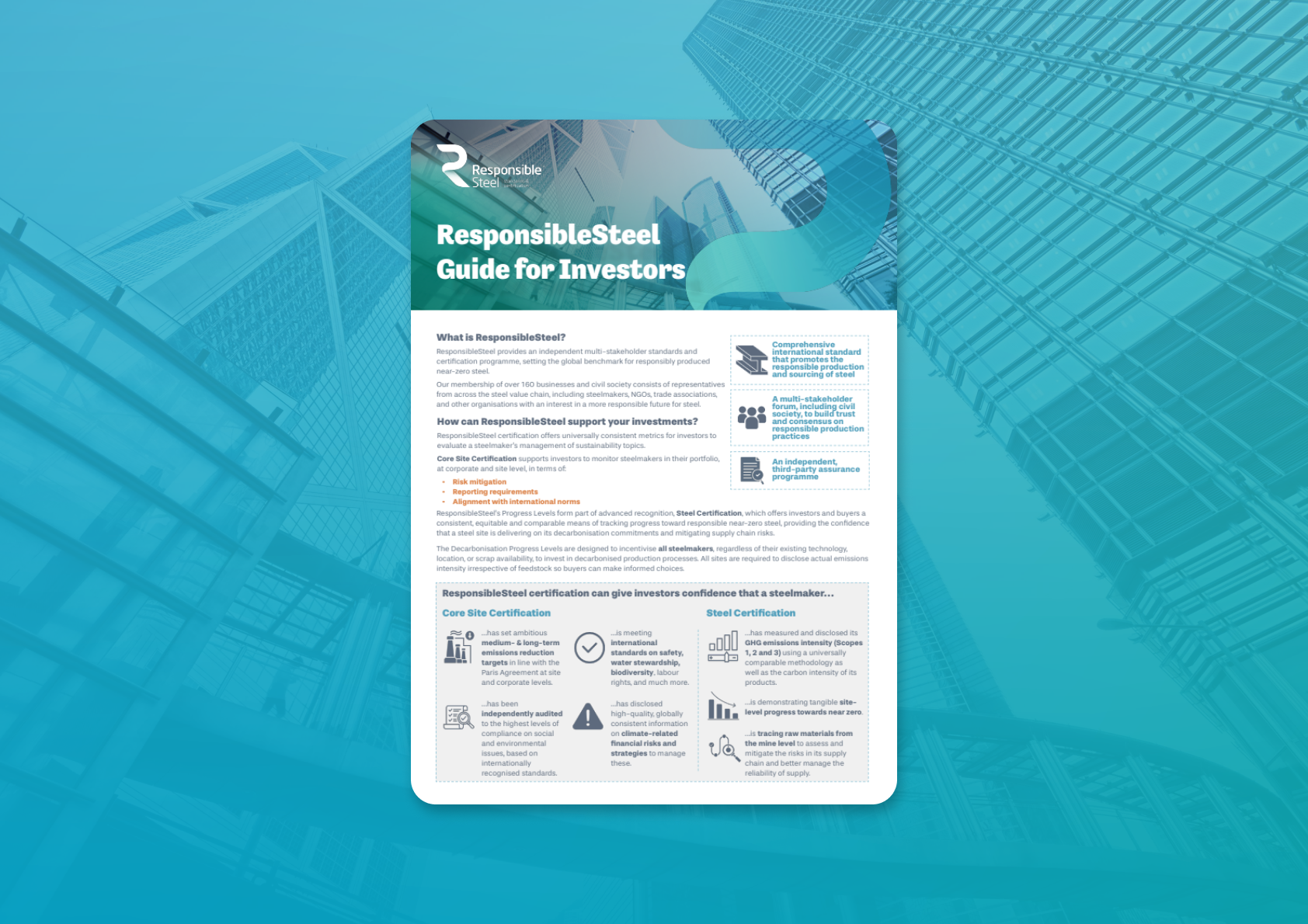 ResponsibleSteel for Investors