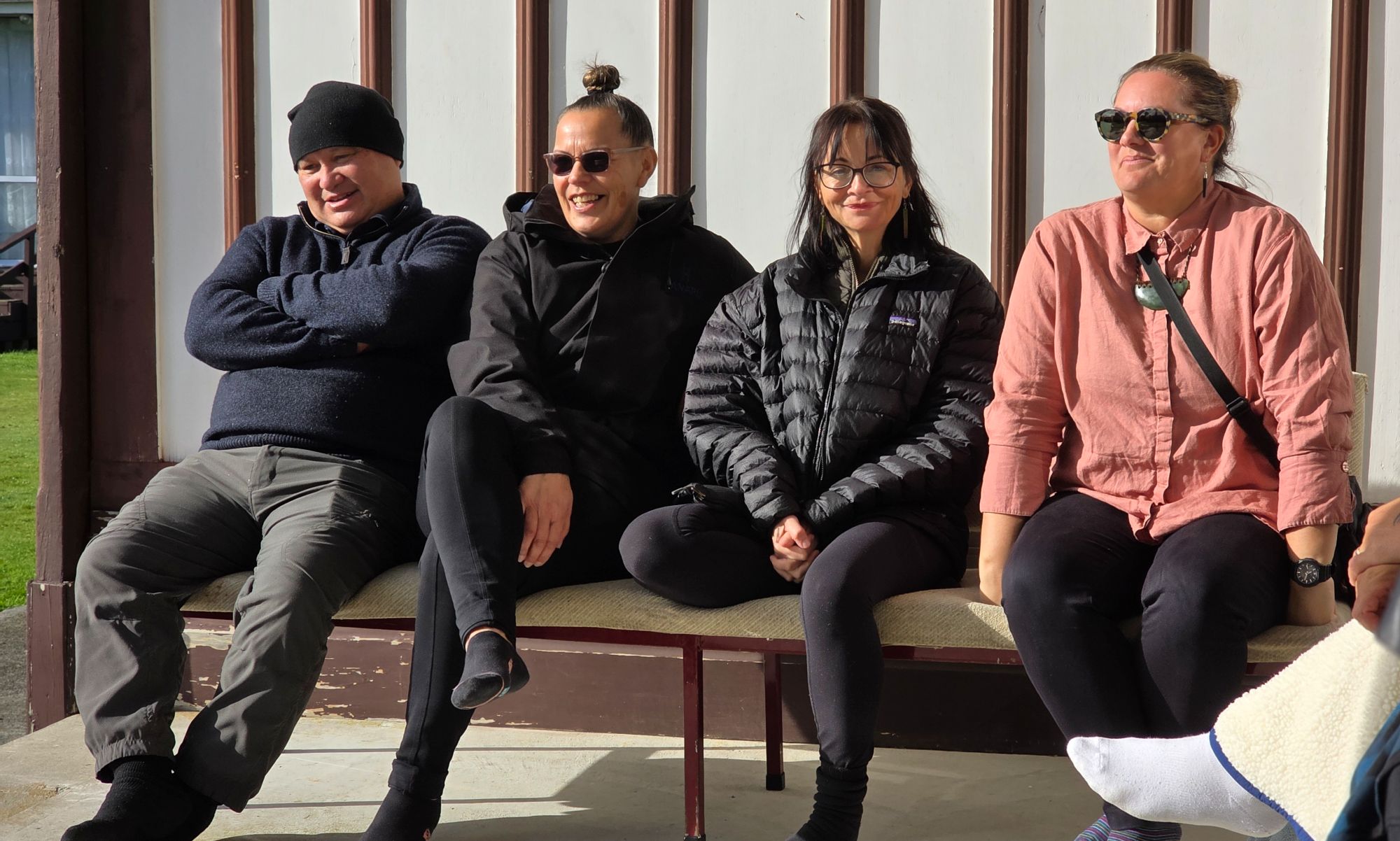 (L-R) Utiku Potaka, Mel Potaka-Osborne, Tanya Allport, Rata Campbell.