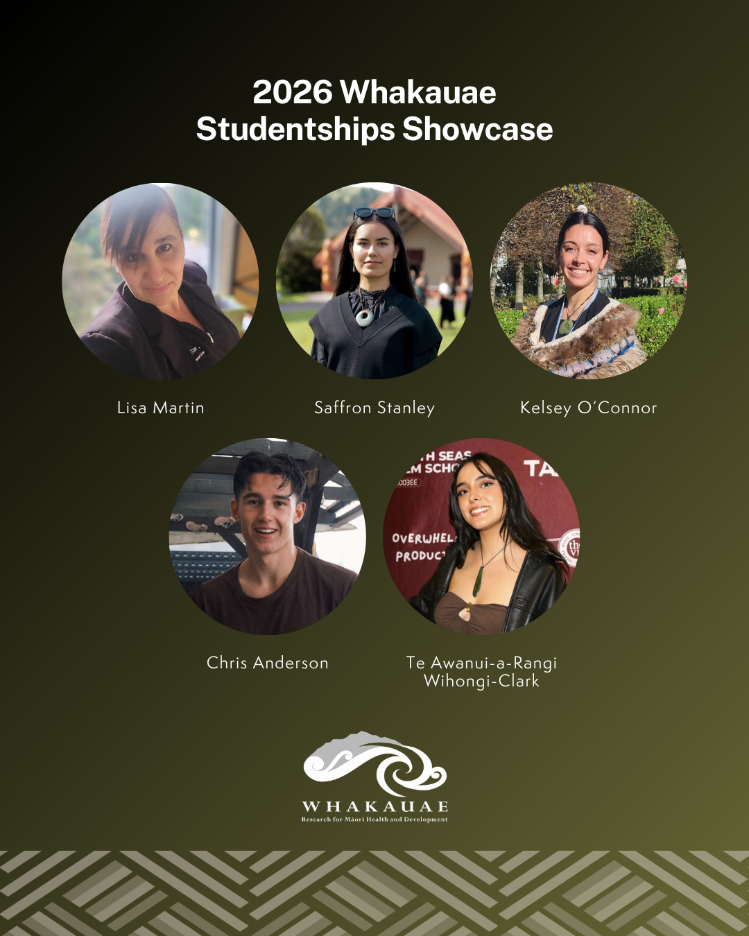Whakauae Studentships Showcase 2026
