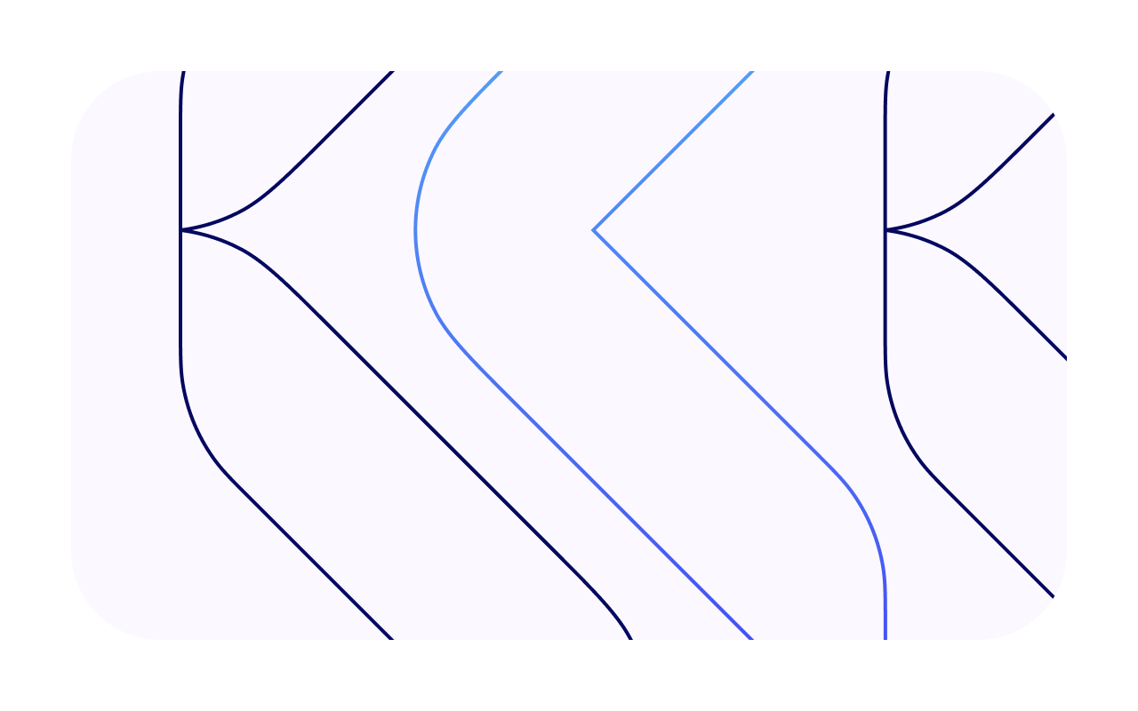 Abstract visual of an outline pattern made from logo elements on a light background