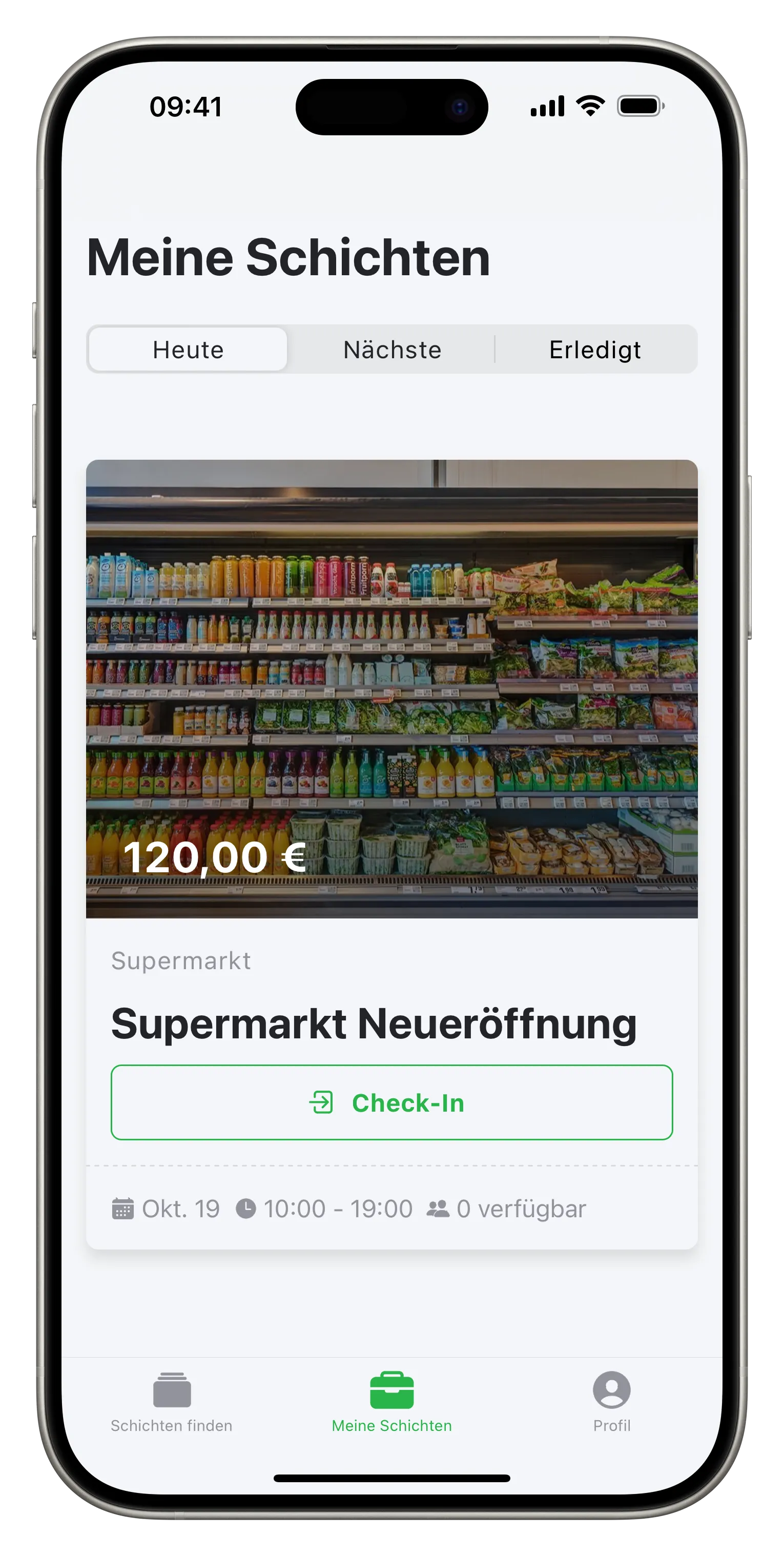 Wir decken Ihren Personalbedarf mithilfe unserer App. Hier können wir beispielsweise filtern, dass nur Personen mit dem von Ihnen gewünschten Anforderungsprofil den Job sehen und buchen können.
Des Weiteren bietet die App Wartelistenplätze für ausgebuchte Jobs, so können bei kurzfristigen Absagen andere Personen nachrutschen.