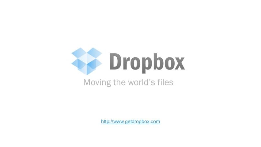 DROPBOX – Pre-Seed Software Pitch Deck