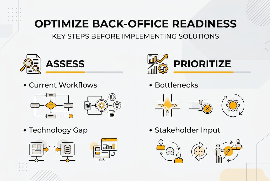 Infographic outlining back-office optimization readiness