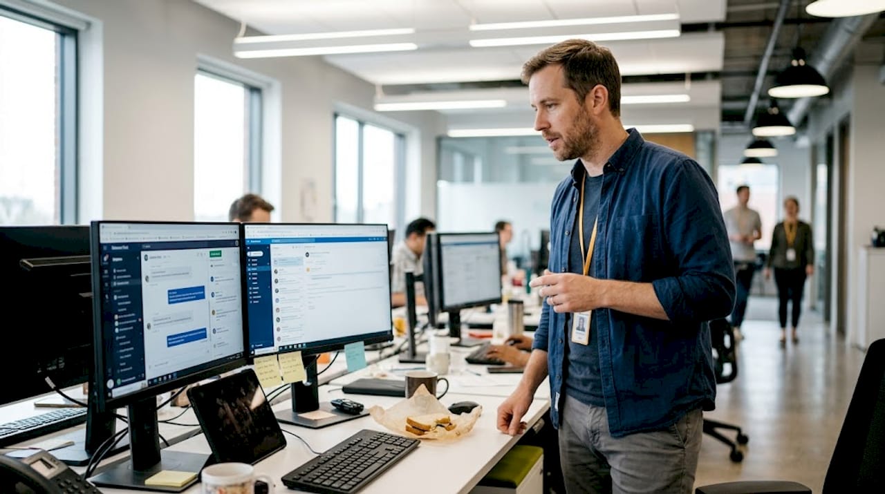 Manager tracking multiple support channels activity