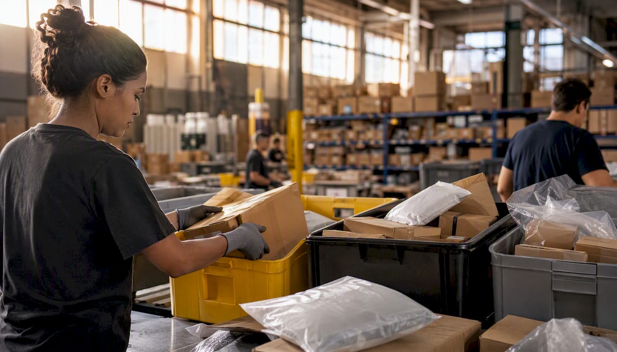 Sorting returned packages by disposition