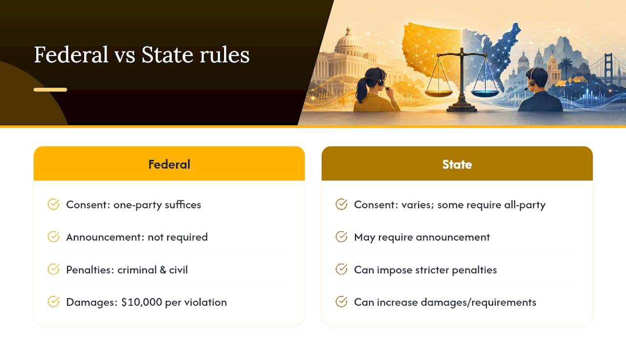 The Federal Wiretap Act and Your Civil Liability — overview diagram
