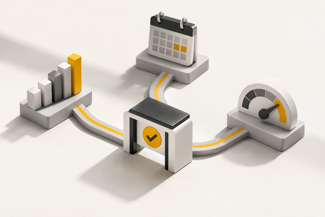Illustration of operational quality evidence metrics