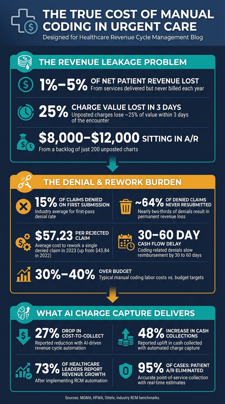 The True Cost of Manual Coding in Urgent Care: Key Stats at a Glance