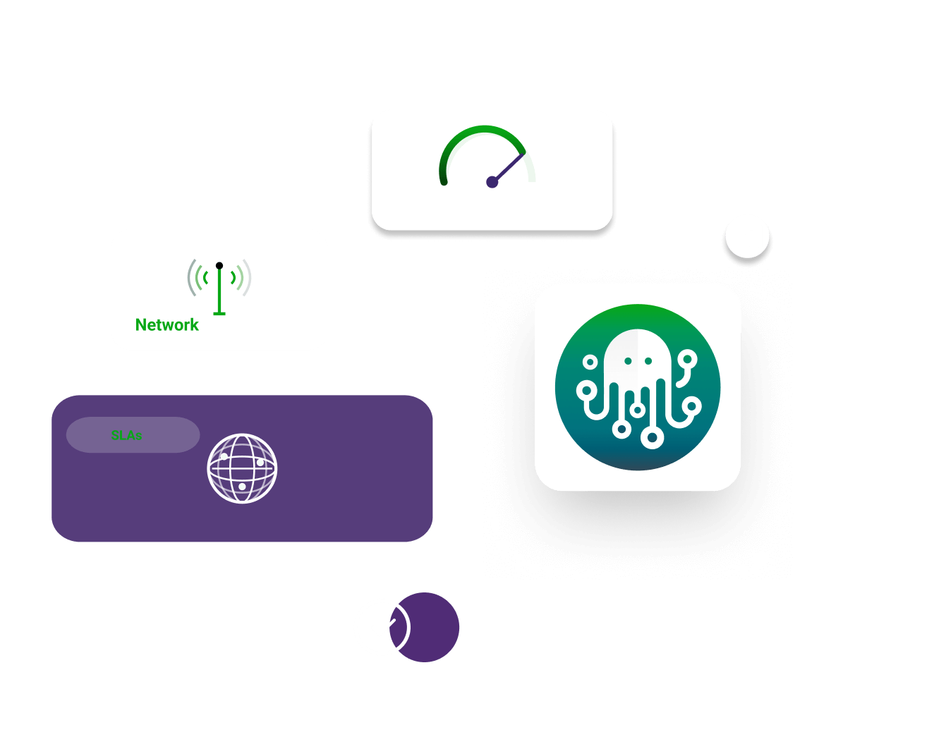 blurred laptop with icons on it