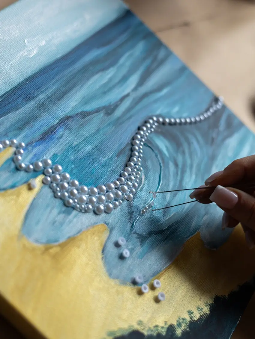 Картина з перлинами майстер-клас в Києві