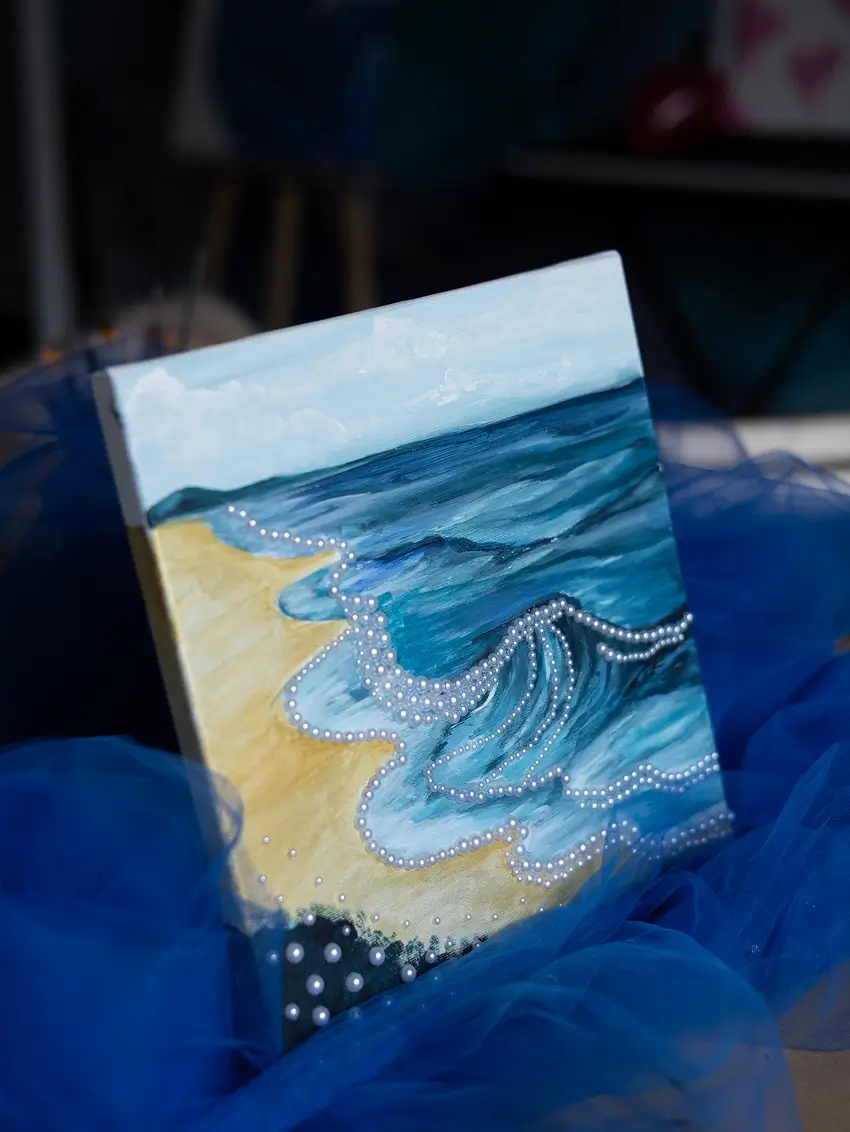 Картина з перлинами