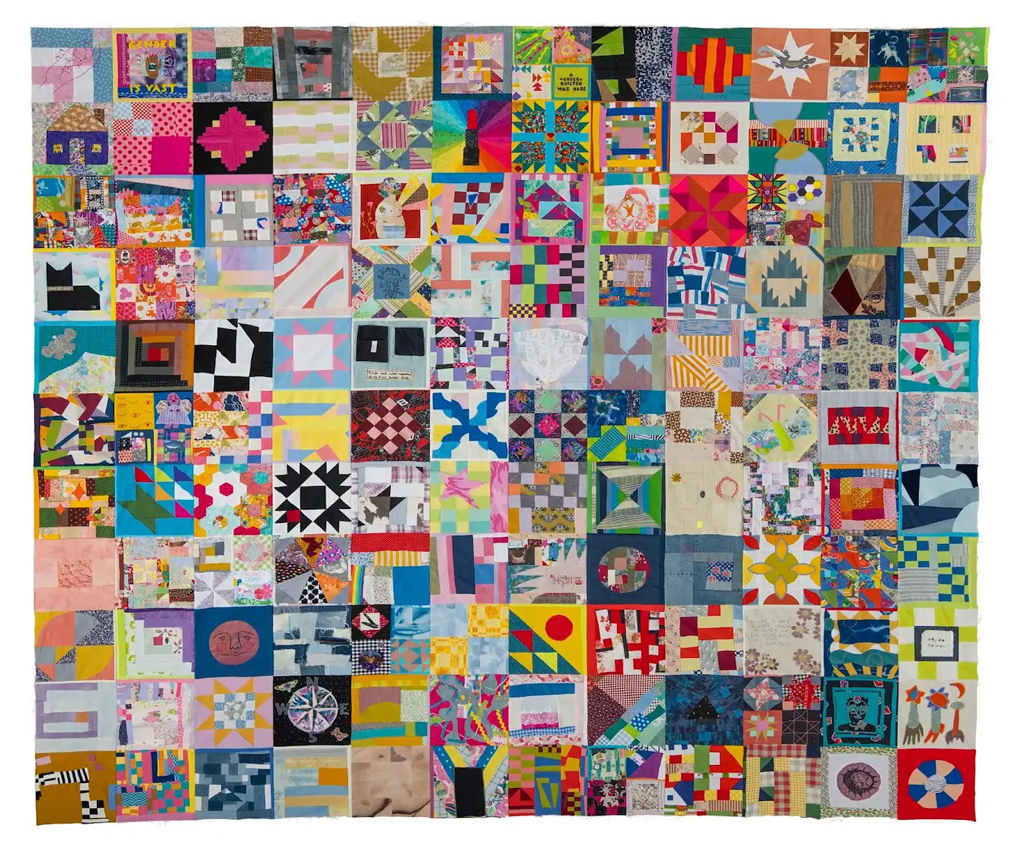 The Euphoria Quilt top. Photo by Nicholas Valdés.