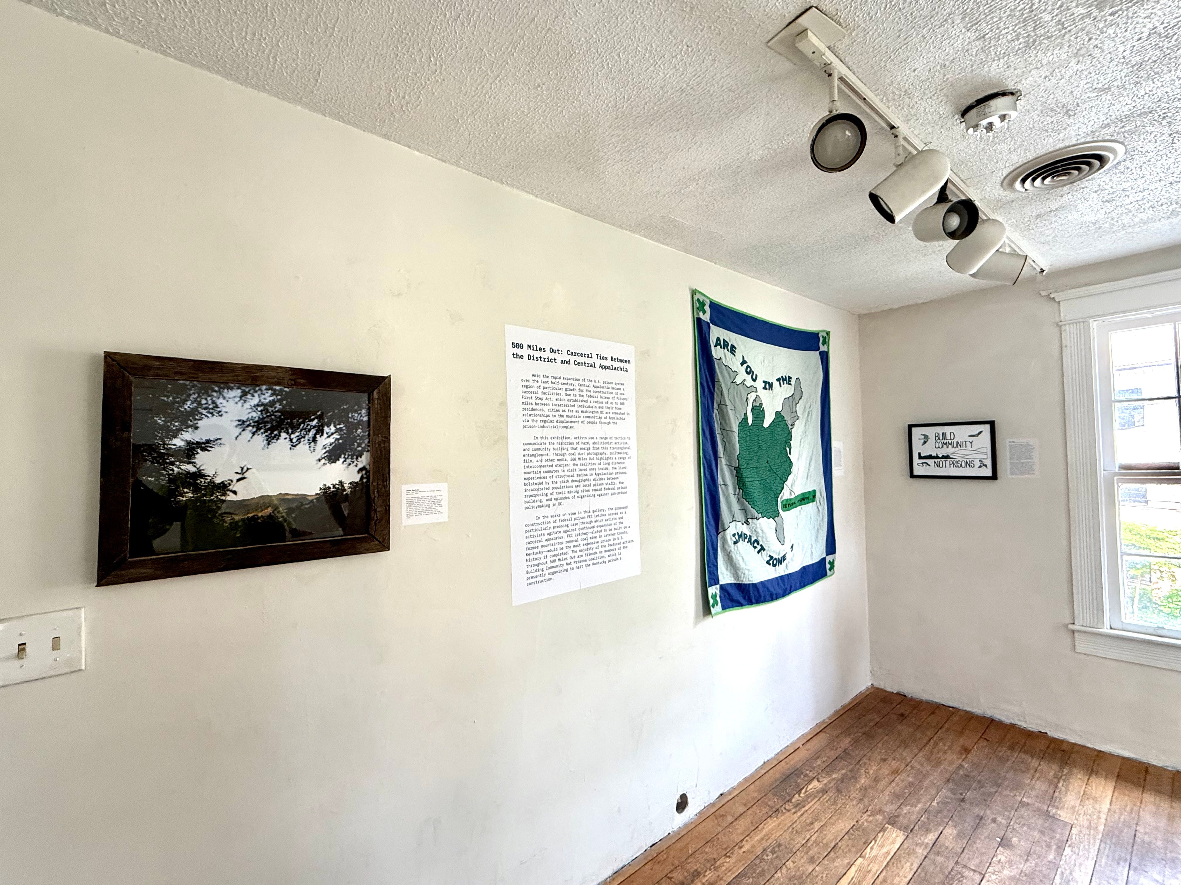 "500 Miles Out" opens with pieces from Kentucky-based artists Jared Hamilton, Kat Smith, and Lacy Hale. Rhizome DC, Washington, DC.