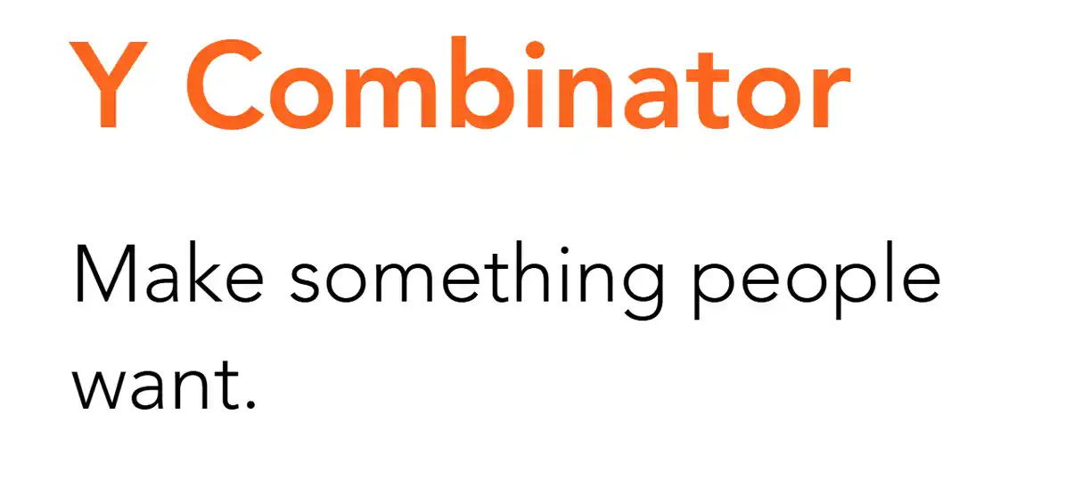Logo et credo Y Combinator