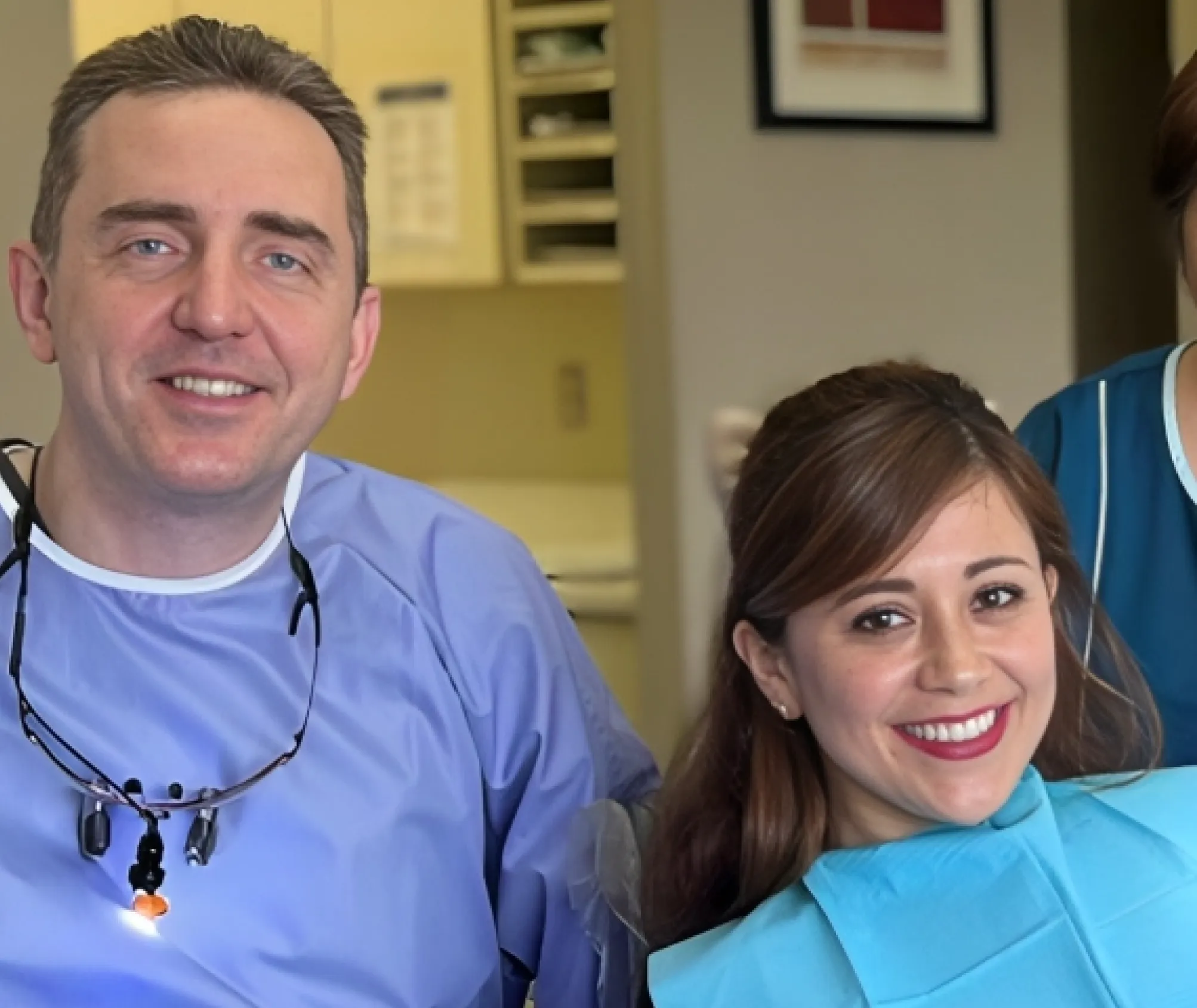 Dr. Studeny with patient