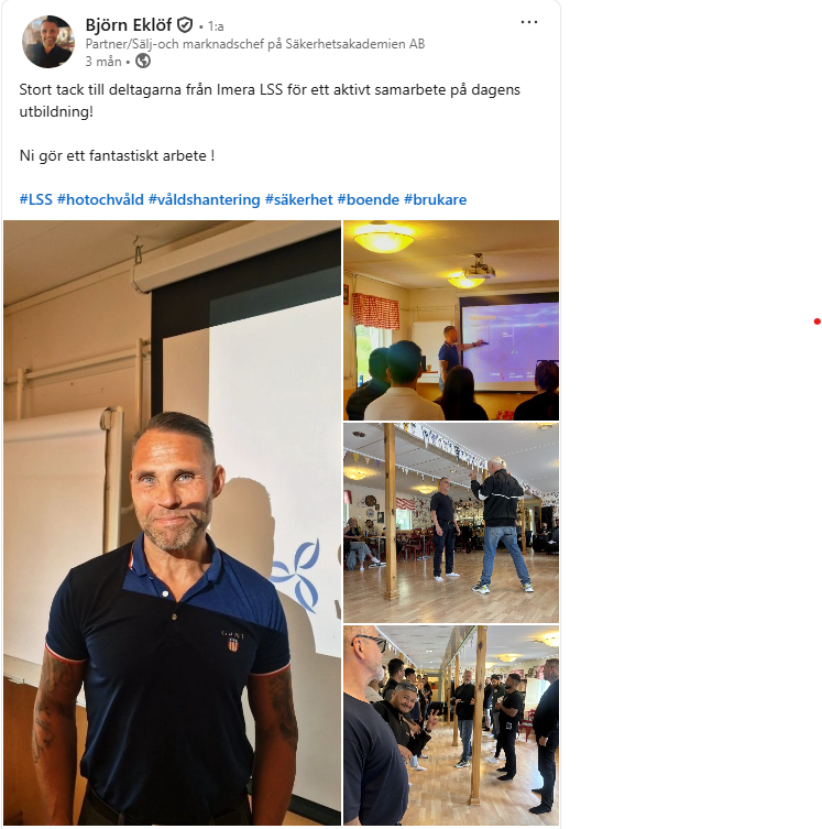 Hot, våld, självskydd och konflikthantering inom LSS