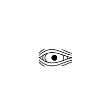 Single eye tattoo staring at you.