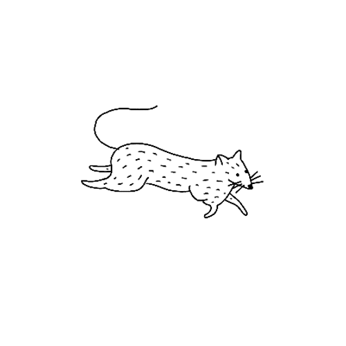 Cute little rat tattoo from our Brooklyn Collection.