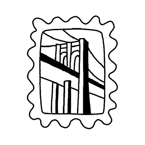 Rep your city with this Brooklyn Bridge stamp tattoo from our Brooklyn Collection.