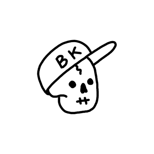 Skull repping his city. Design from our Brooklyn Collection.