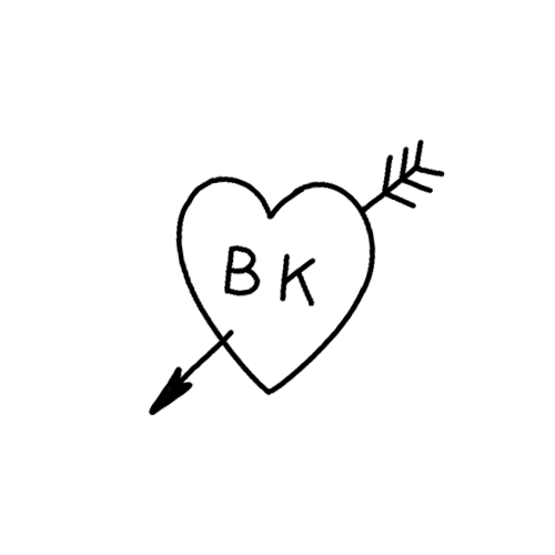 Show the love for your borough. BK heart tattoo from our Brooklyn Collection.