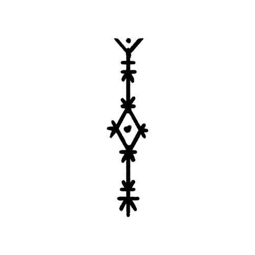 Simple tattoo ornament designed by Gael Cleinow.