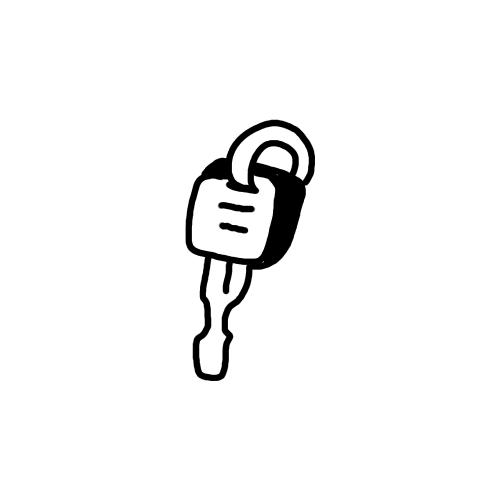 Simple car key tattoo.