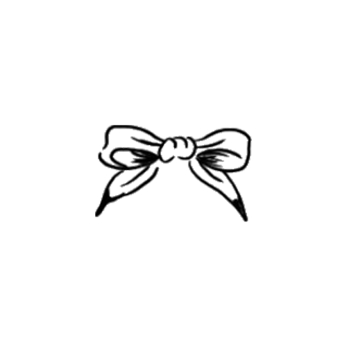 Cute simple bow tattoo designed by Perfect Angel.