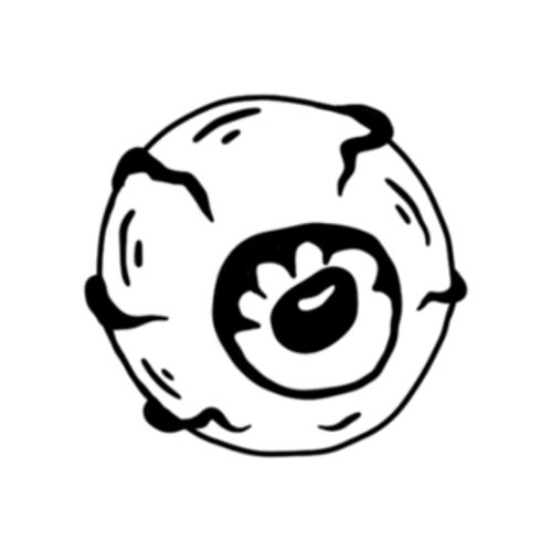 A eye ball tattoo designed by Carli Cherry.