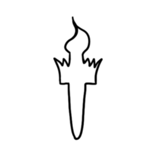 Statue of liberty torch designed by Carli Cherry.