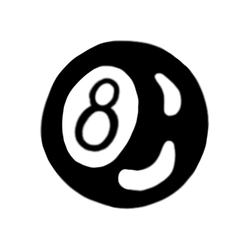 classic 8 ball designed by Carli Cherry.