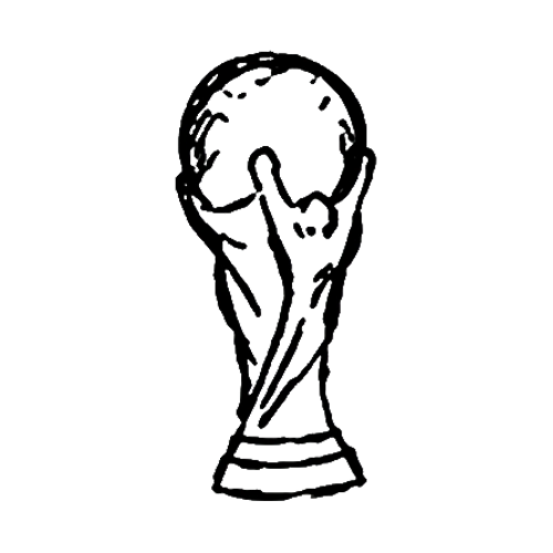 World cup trophy tattoo design