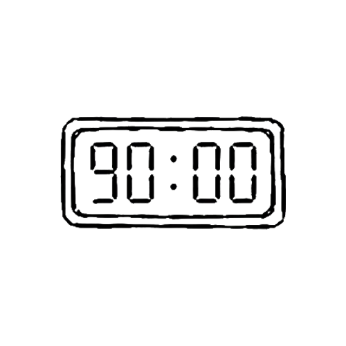 90 minute game clock design to celebrate the World Cup.