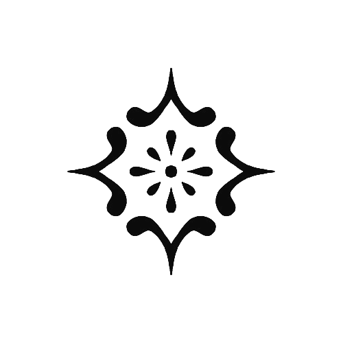 Symmetrical ornament tattoo design by Tea Pandora.