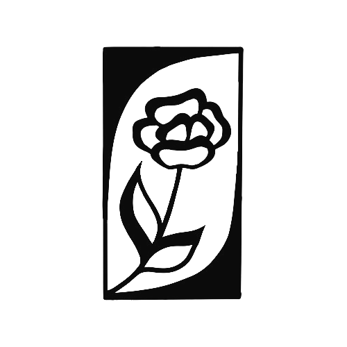 Simple flower ornament tattoo design by Tea Pandora.