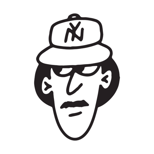 Man wearing a NY hat tattoo design by Micah NYC.