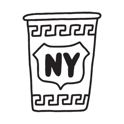 NY take out coffee cup tattoo design by Micah NYC.
