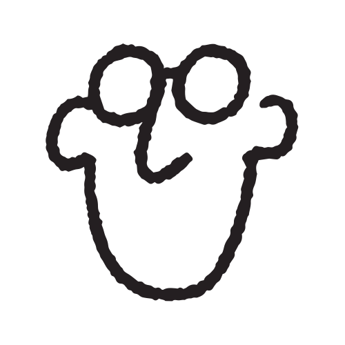 Doodle face tattoo design by Micah NYC.