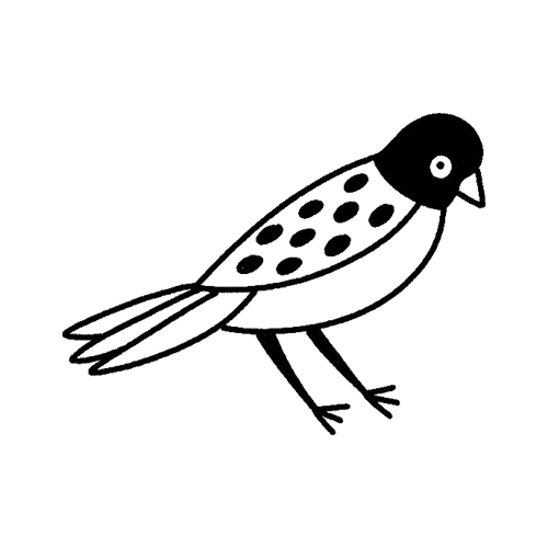 Cute bird tattoo design by BODYRUINER.