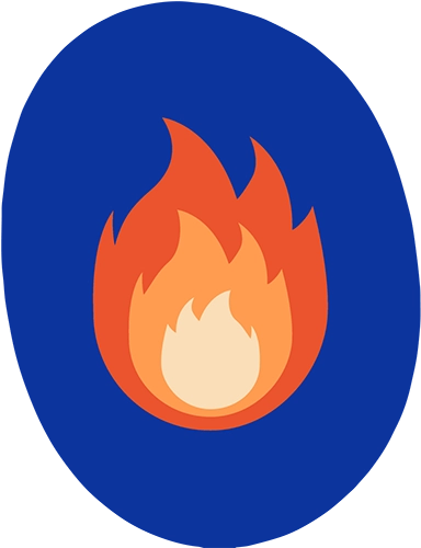 Illustration of a flame