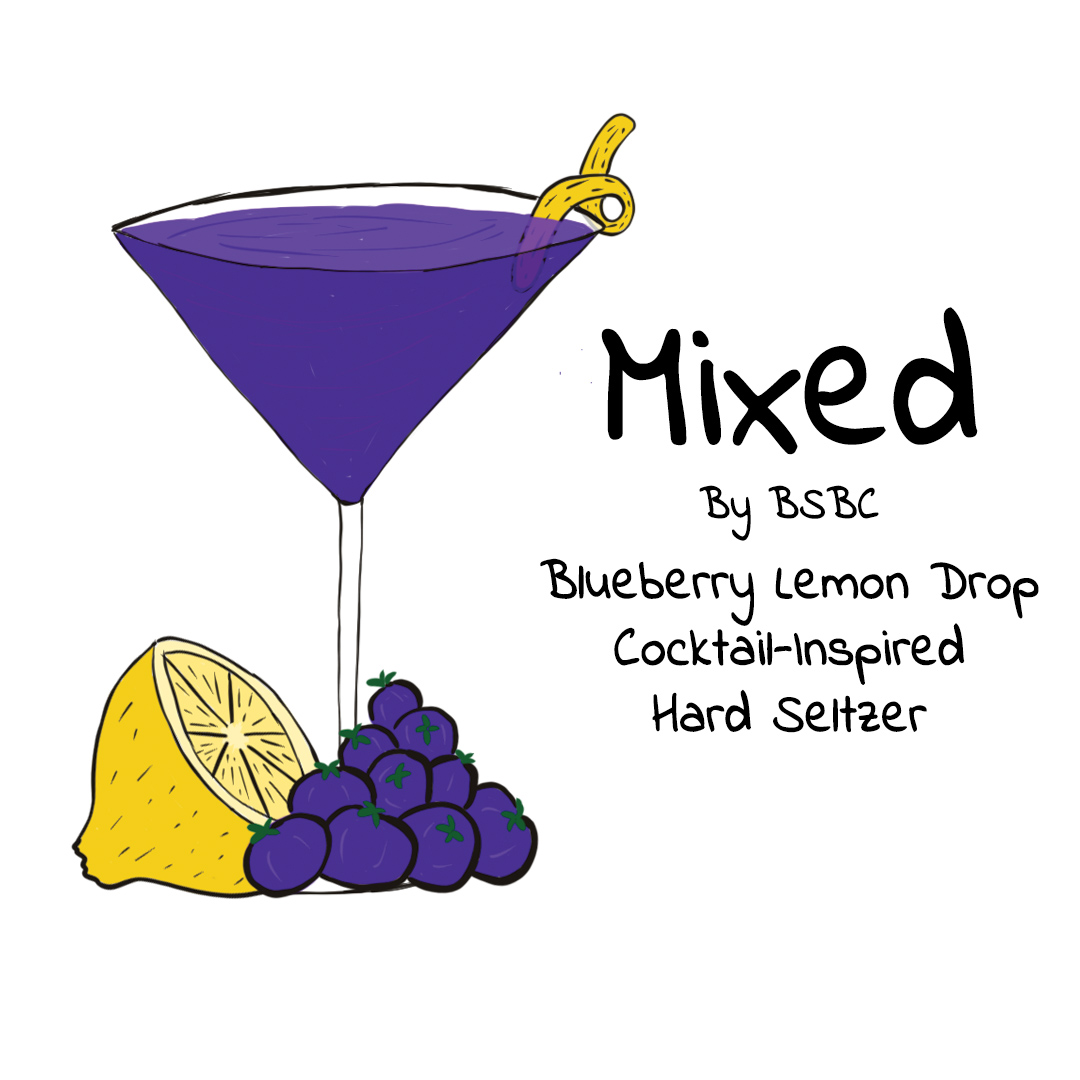 Blueberry Lemon Drop-Inspired Hard Seltzer