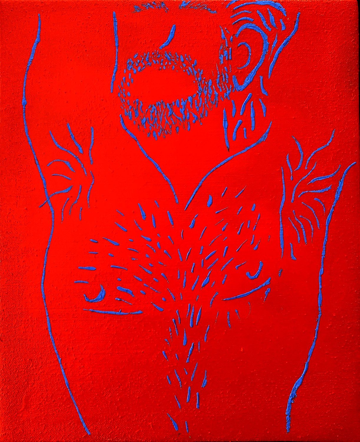 Feeling Free, a mixed media painting by Q.M.M.