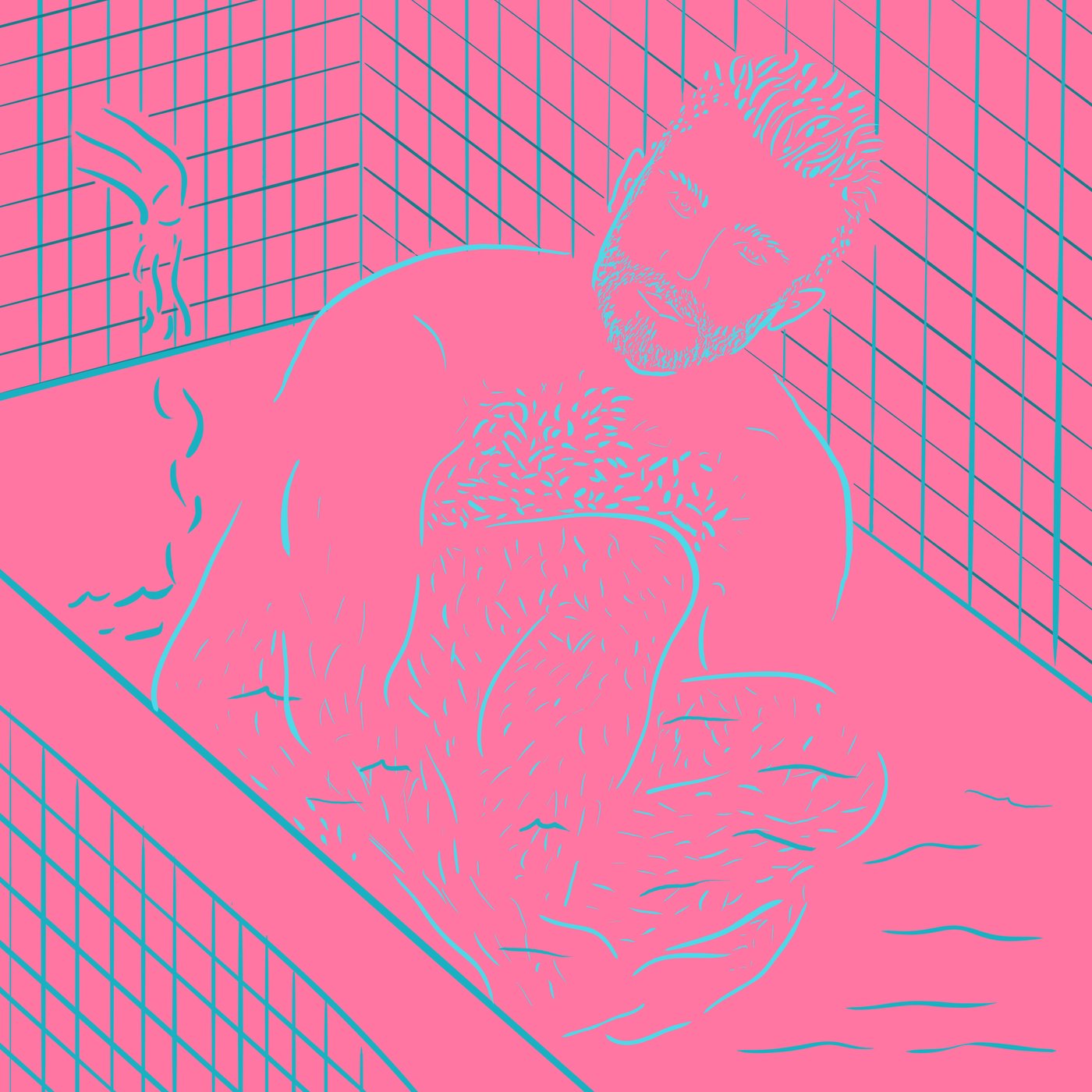 his happy place, art by QMM