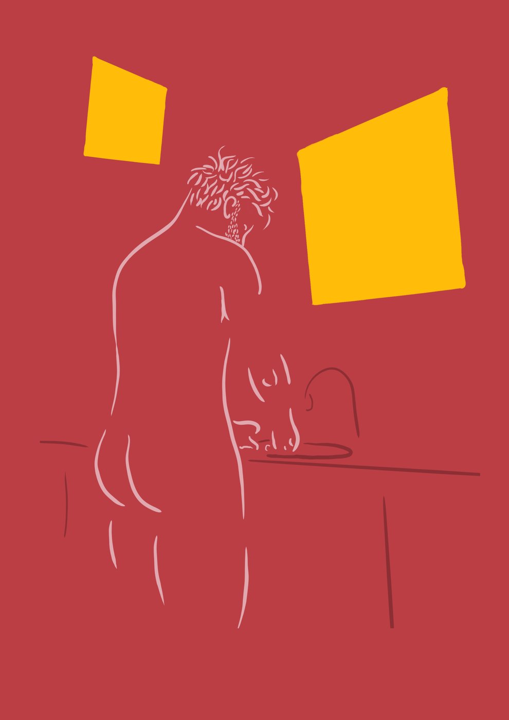 at home in my skin, art by QMM