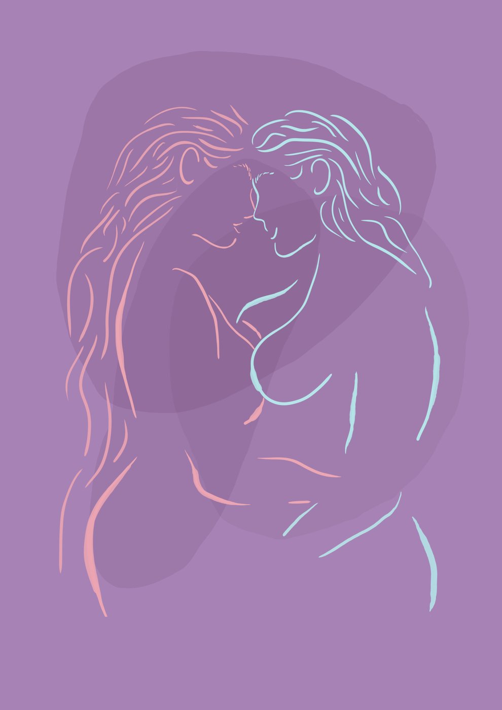 L is for love, art by QMM