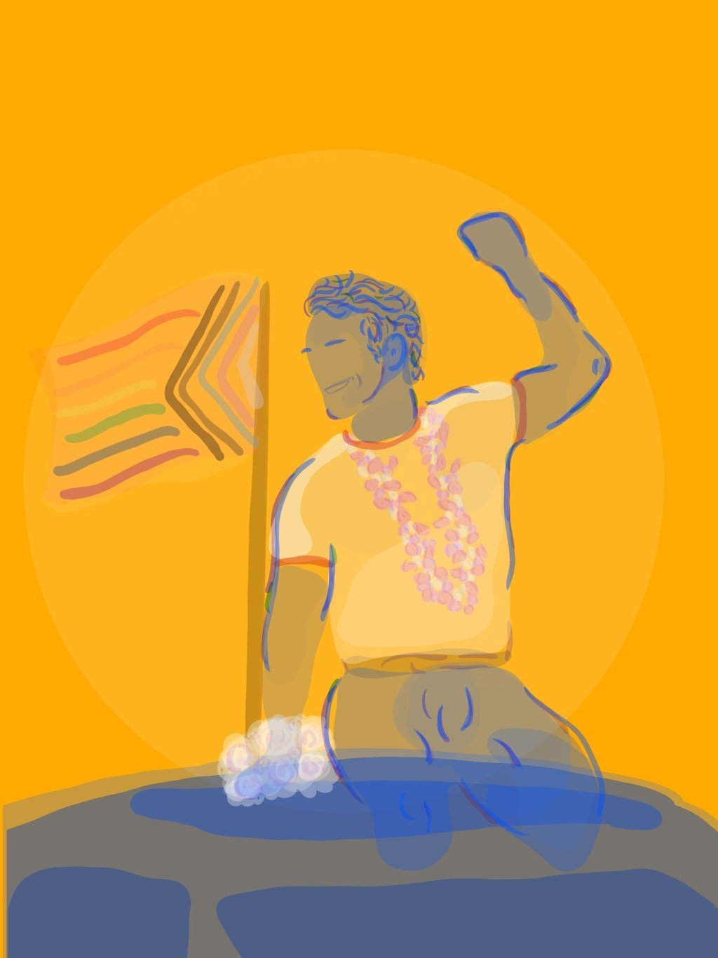 harvey milk, art by QMM