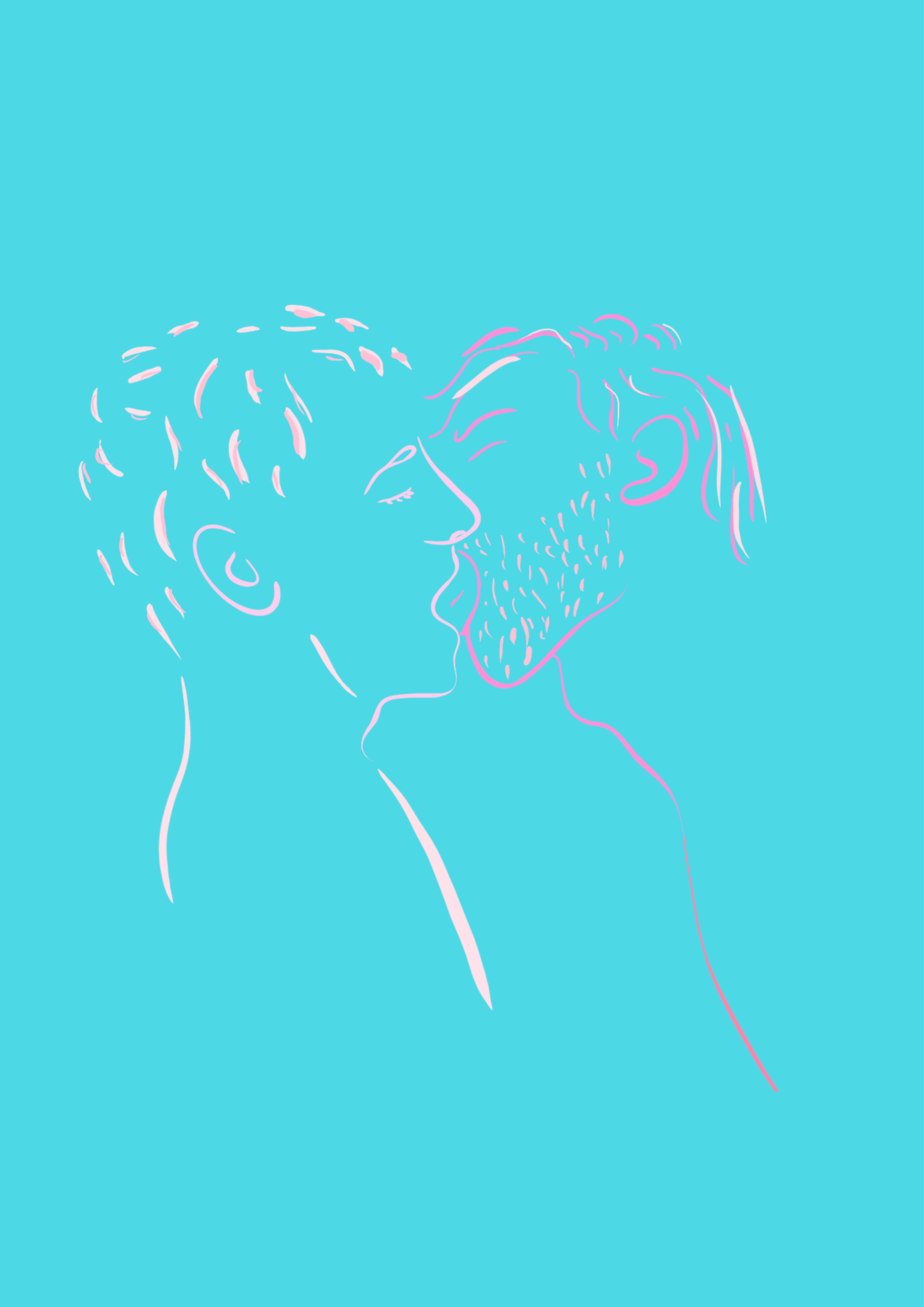 First Kiss, art by QMM