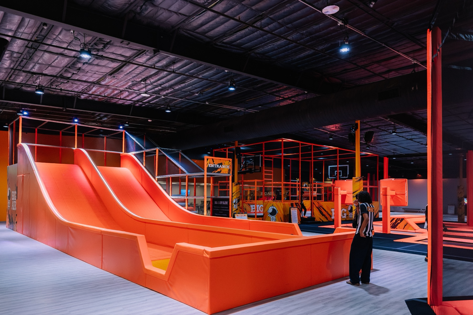 Dual Donut Slides at Big Air Missouri City