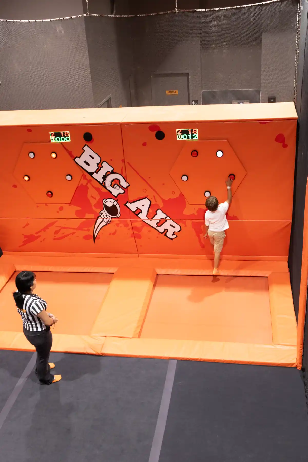 High 9 reaction wall at Big Air Del Rio