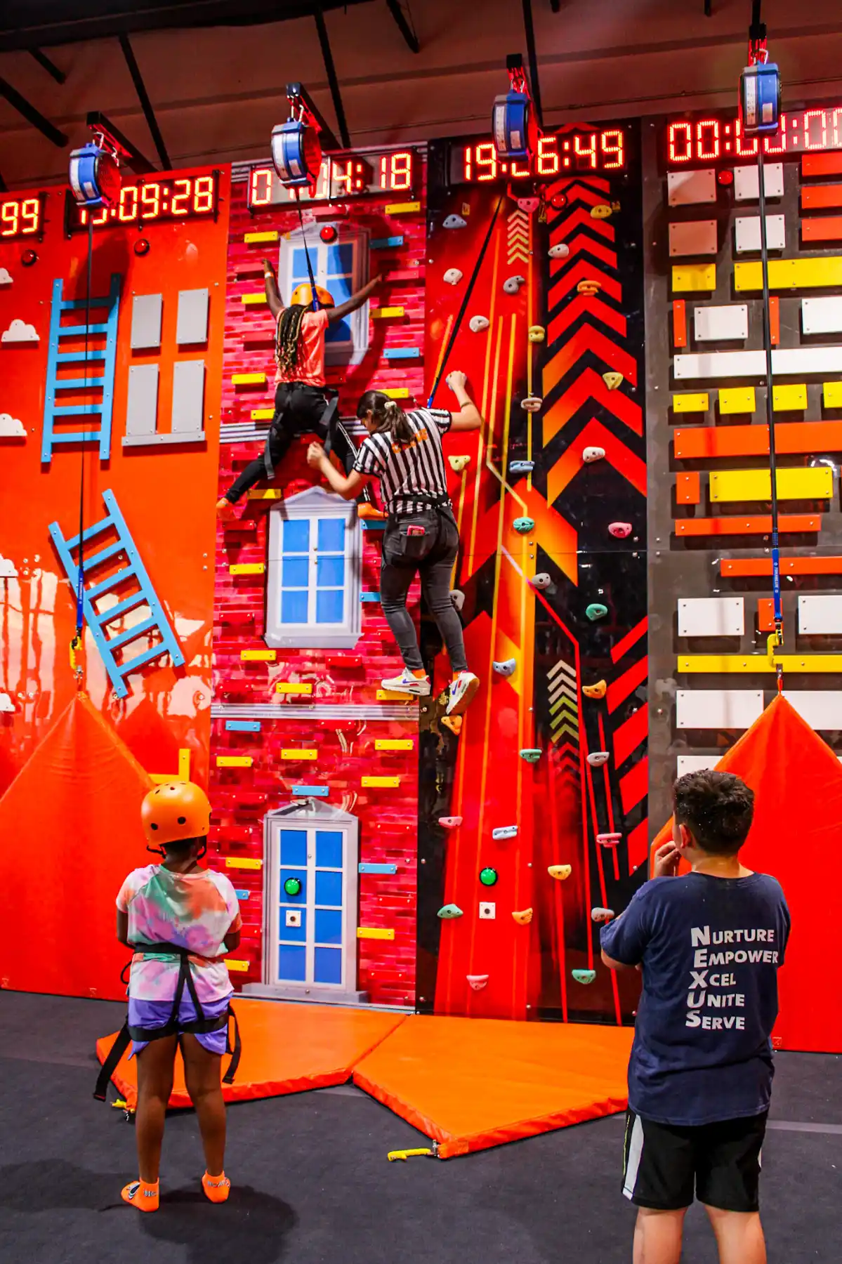 Harnessed Climb at Big Air North Houston